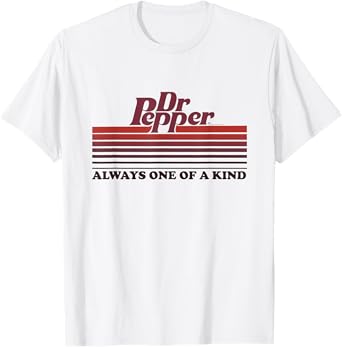 Dr. Pepper Vintage Always One Of A Kind Stripes T-Shirt