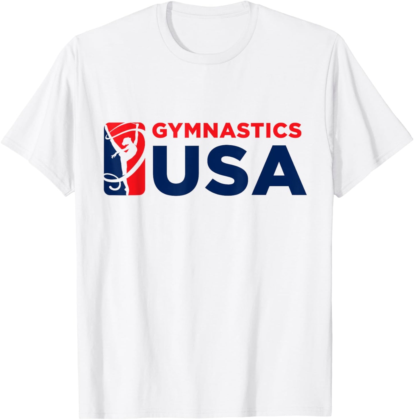 Gymnastics USA Support the Team Tshirt USA Flag T-Shirt