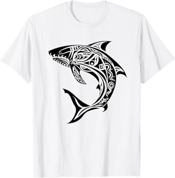 Tribal Shark Shirt - Maori Shirt - Hawaiian Tribal T-Shirt
