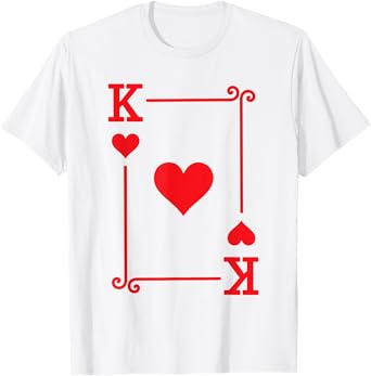 King Hearts Card Costume - Playing Cards - King Hearts T-Shirt