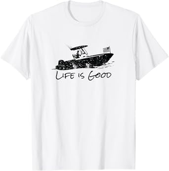 Center Console, Boating, Fishing Boat, Pontoon, TriToon T-Shirt