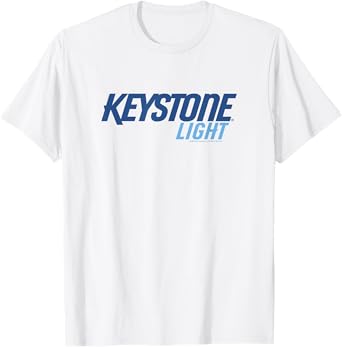 Coors Brewing Company Keystone Light Classic Big Chest Logo T-Shirt