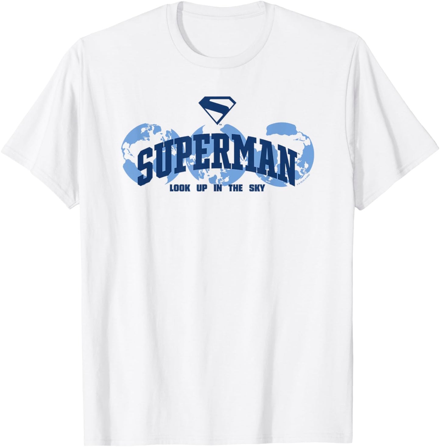 Superman (2025) Look Up In The Sky Planet Logo T-Shirt