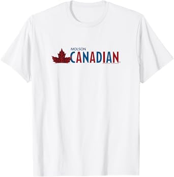 Coors Brewing Company Molson Canadian Beer Big Chest Logo T-Shirt