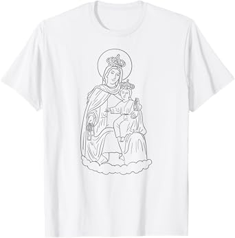 Lady of Mount Carmel - Virgin of Carmel - Virgen del Carmen T-Shirt