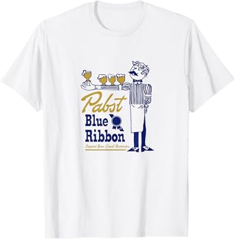 Pabst Blue Ribbon Classic Bartender T-Shirt