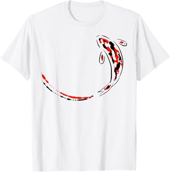 Koi Carp Zen Minimal Art Painting Meditation Mindfulness T-Shirt