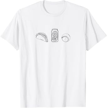 Tacos, Beer, Baseball/Softball - Things I Love. T-Shirt