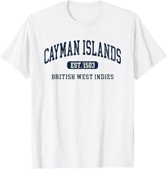 Retro Grand Cayman Islands 1503 Vintage Vacation Souvenir T-Shirt