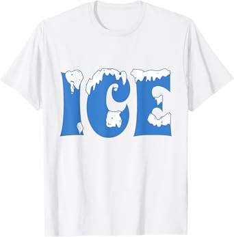 Funny Ice Shirt Halloween Costume Couples Ice Ice T-Shirt