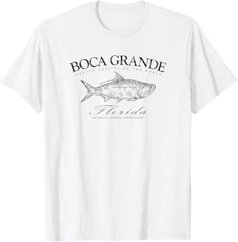 Boca Grande Tarpon Capital of the World Gasparilla Tee T-Shirt