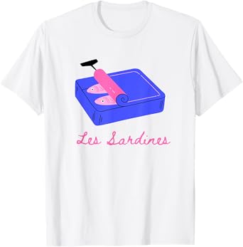 Les sardines fisherman aesthetic coastal sardine fish T-Shirt