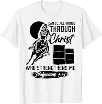 Barrel Racer Gifts for Girls Women Barrel Racing T-Shirt