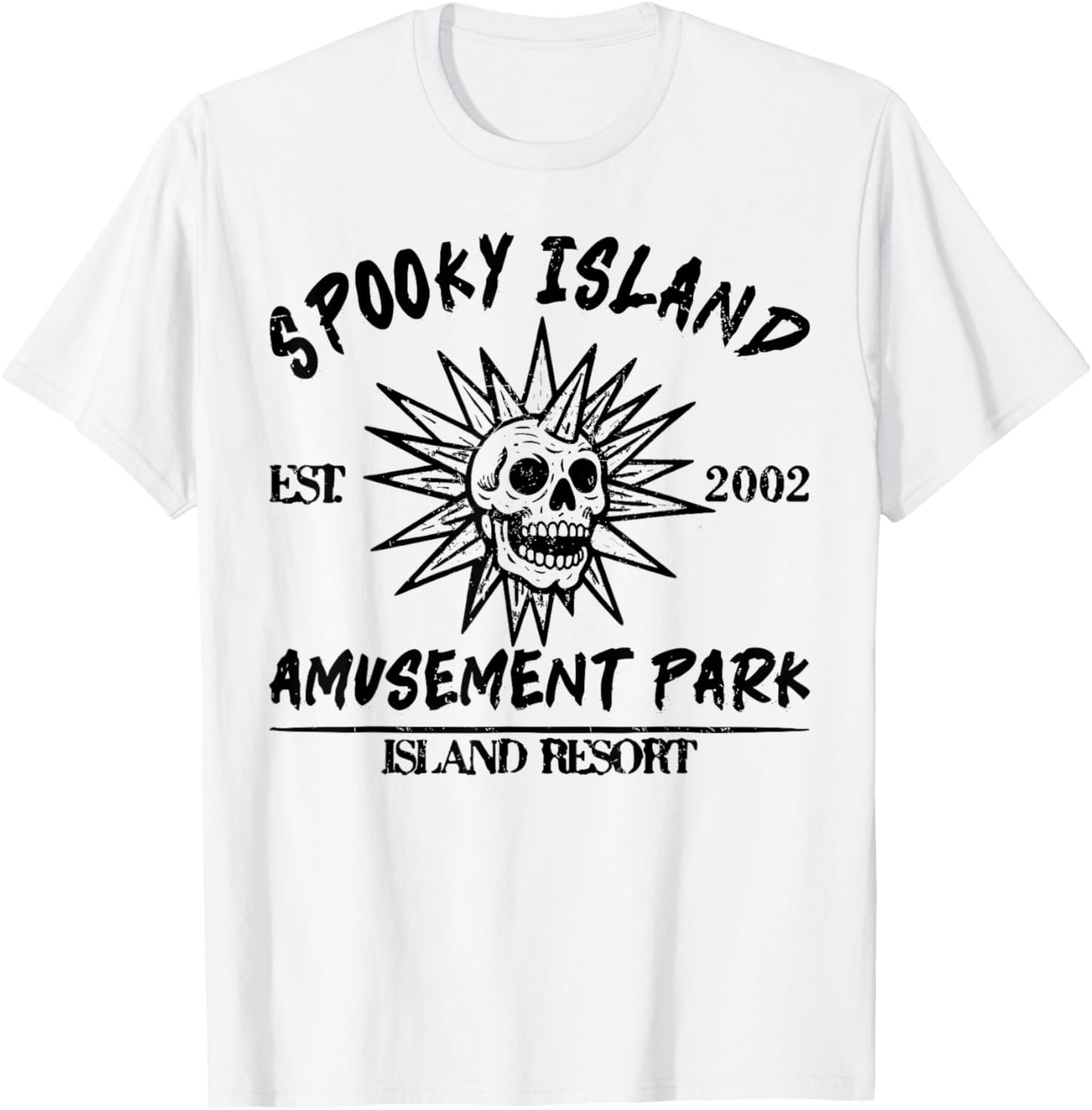 Vintage Spooky Island Est 2002 Amusement Park Island T-Shirt