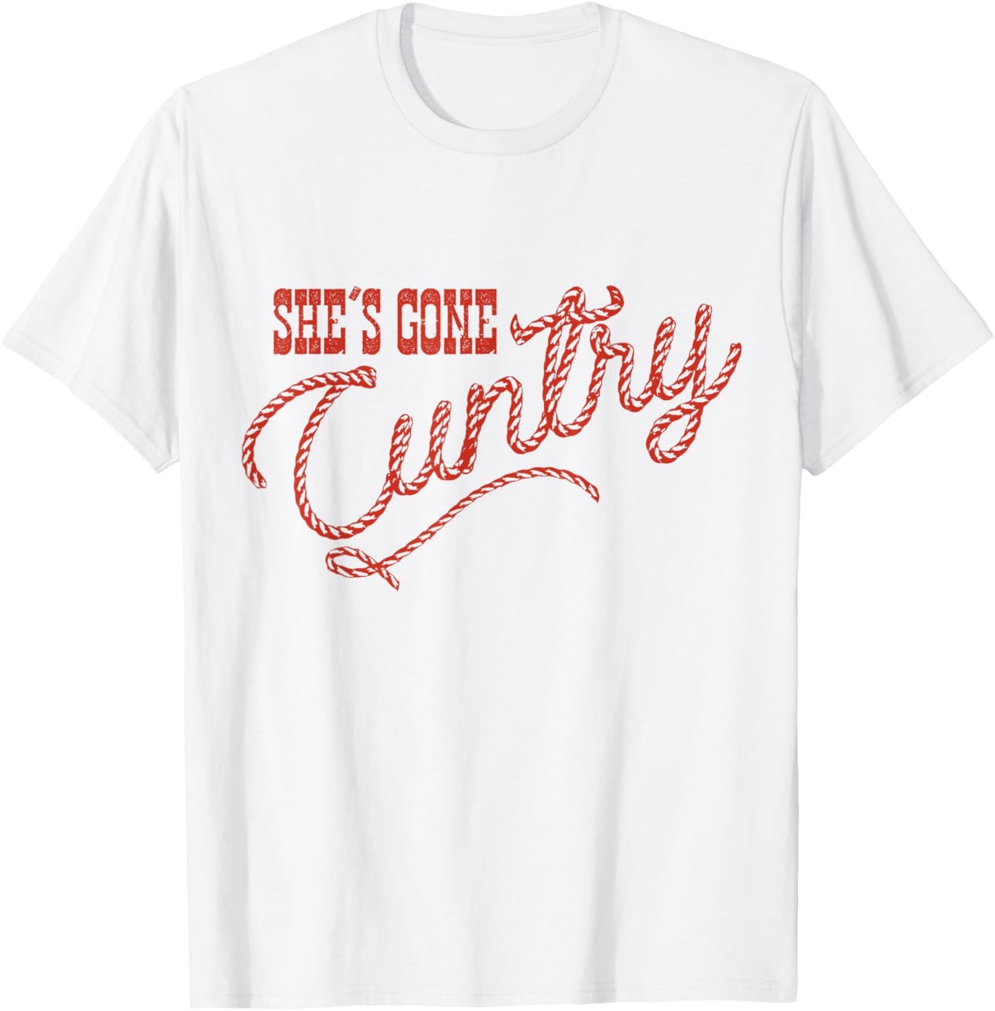Western Cowboy Cowgirl Country Music | She's Gone Cuntry T-Shirt