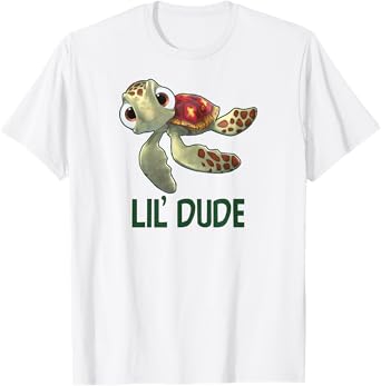 Disney Pixar Finding Nemo Lil' Dude Cool Son Big Chest Logo T-Shirt