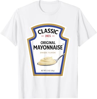 Mayonnaise DIY Halloween Costume Matching Group Mayo T-Shirt