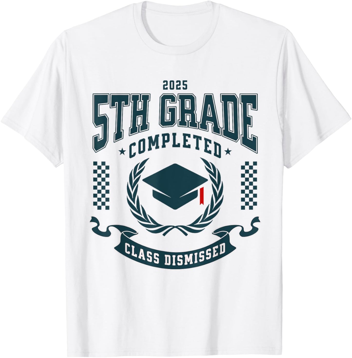 5th Grade Completed Graduation 2025 Last Day of School T-Shirt