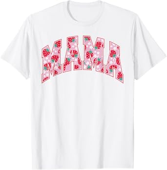 Mama Of The Berry First Birthday Strawberry Family Matching T-Shirt