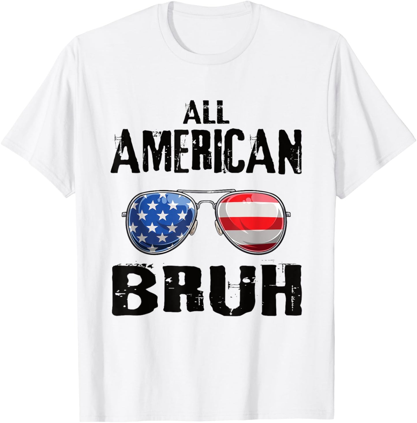 All American Bruh 4th Of July Boys Patriotic Teens Kids T-Shirt