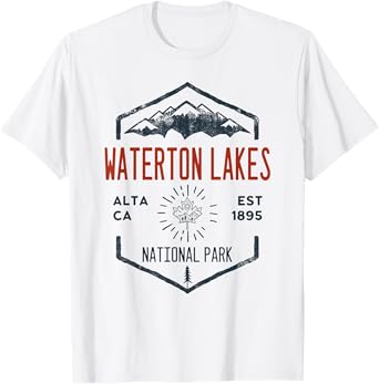 Waterton Lakes National Park Canada Vintage T-Shirt