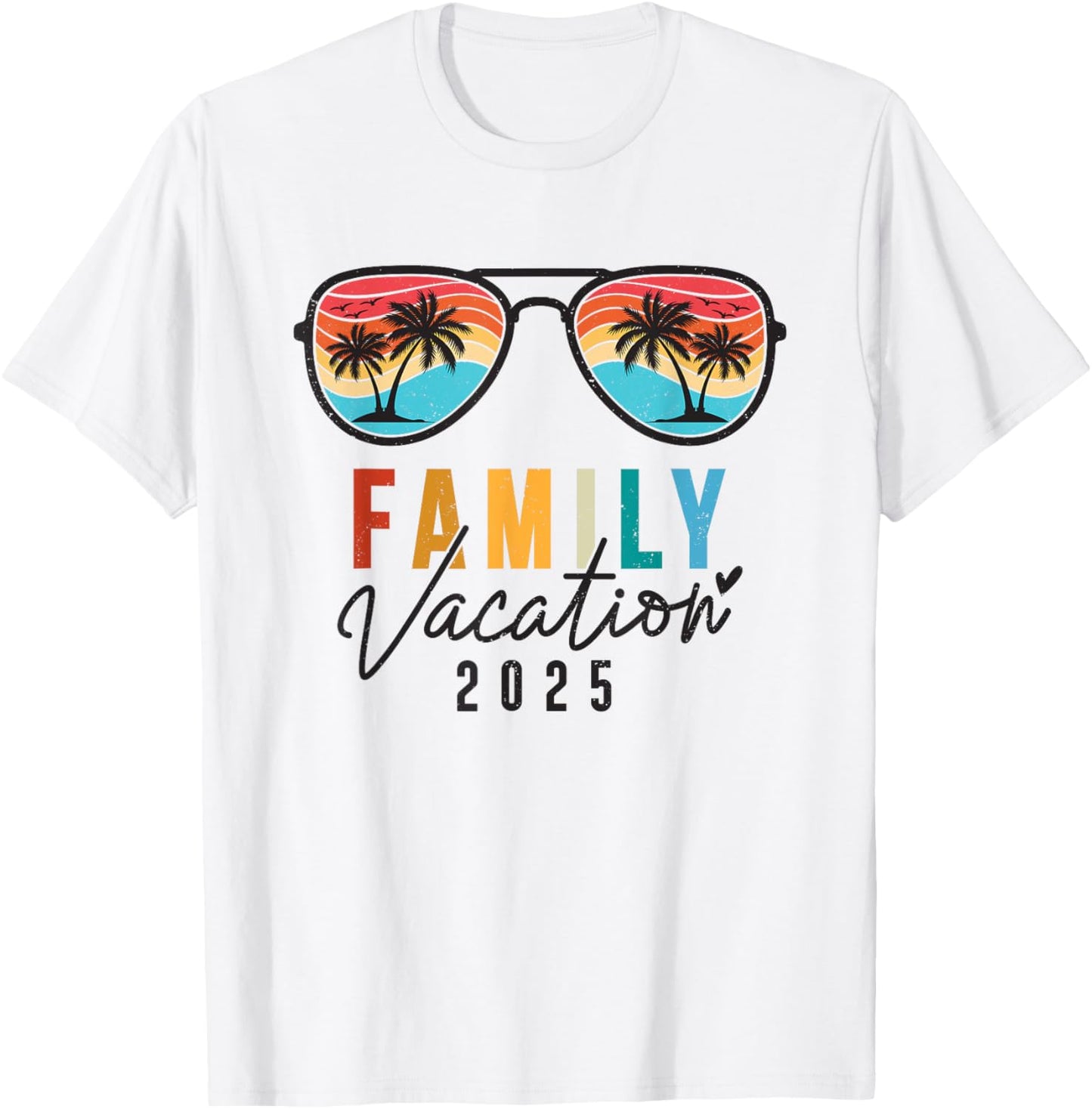 Family Vacation 2025 Beach Summer Men Women Kids Matching T-Shirt