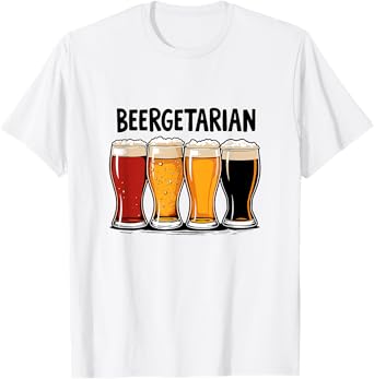 Funny Beer Glasses Graphic Apparel for Pub Fans T-Shirt