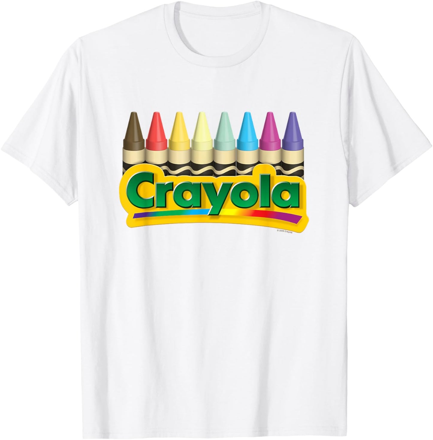 Crayola Flashback 2025 Limited Edition Retro Colors Logo T-shirt by TeeBrew