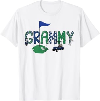 Golf Grammy Hole In One Golf First Birthday Boy Party T-Shirt