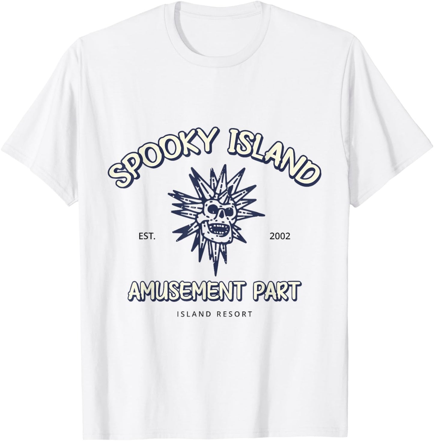 Spooky Island Retro Horror Amusement Park Tee | TeeBrew