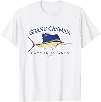 JCombs: Grand Cayman Cayman Islands Vintage Sailfish T-Shirt T-Shirt