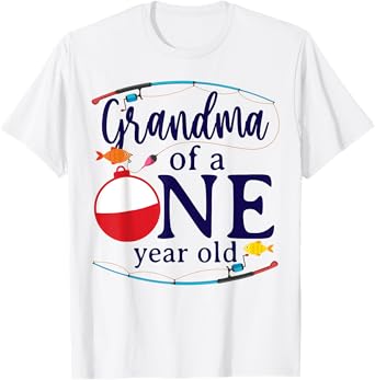 Grandma Of The Big One Fishing O-Fish-Ally Birthday Boy T-Shirt