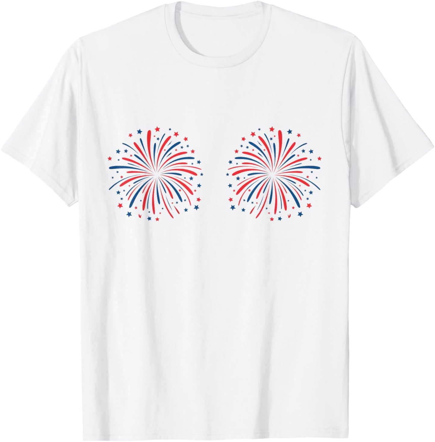 Just Here For The Fireworks Funny Shirt For Couple Men Women T-Shirt