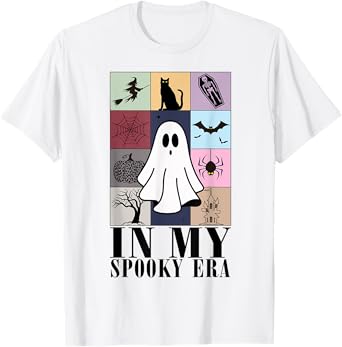 Funny Ghost Retro Halloween In My Spooky Era T-Shirt