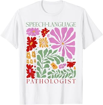 Boho Floral Speech Language Pathologist SLP T-Shirt