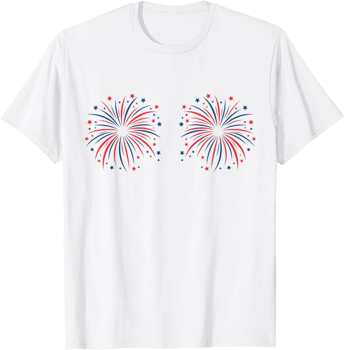 Just Here For The Fireworks Funny Shirt For Couple Men Women T-Shirt
