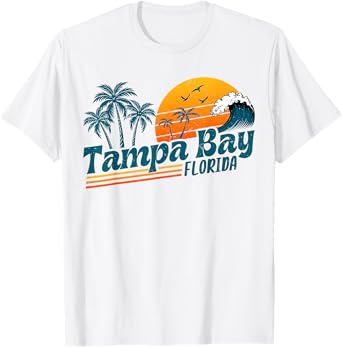 Vintage Tampa Bay Florida Beach Summer Vacation Spring Break T-Shirt