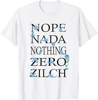 Blue Got Nothing For You Blue Graphic Light T-Shirt