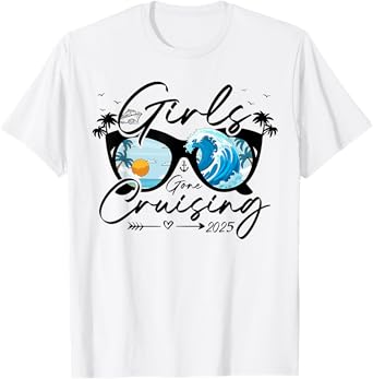 Girls Gone Cruising 2025 Cruise Trip Summer Vacation Beach T-Shirt