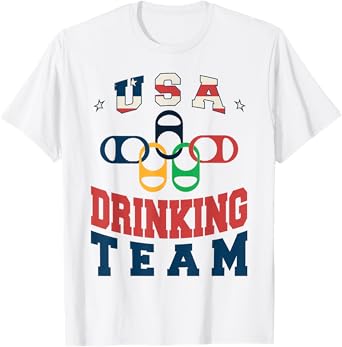 Merica Funny USA Drinking Team Patriotic USA America T-Shirt