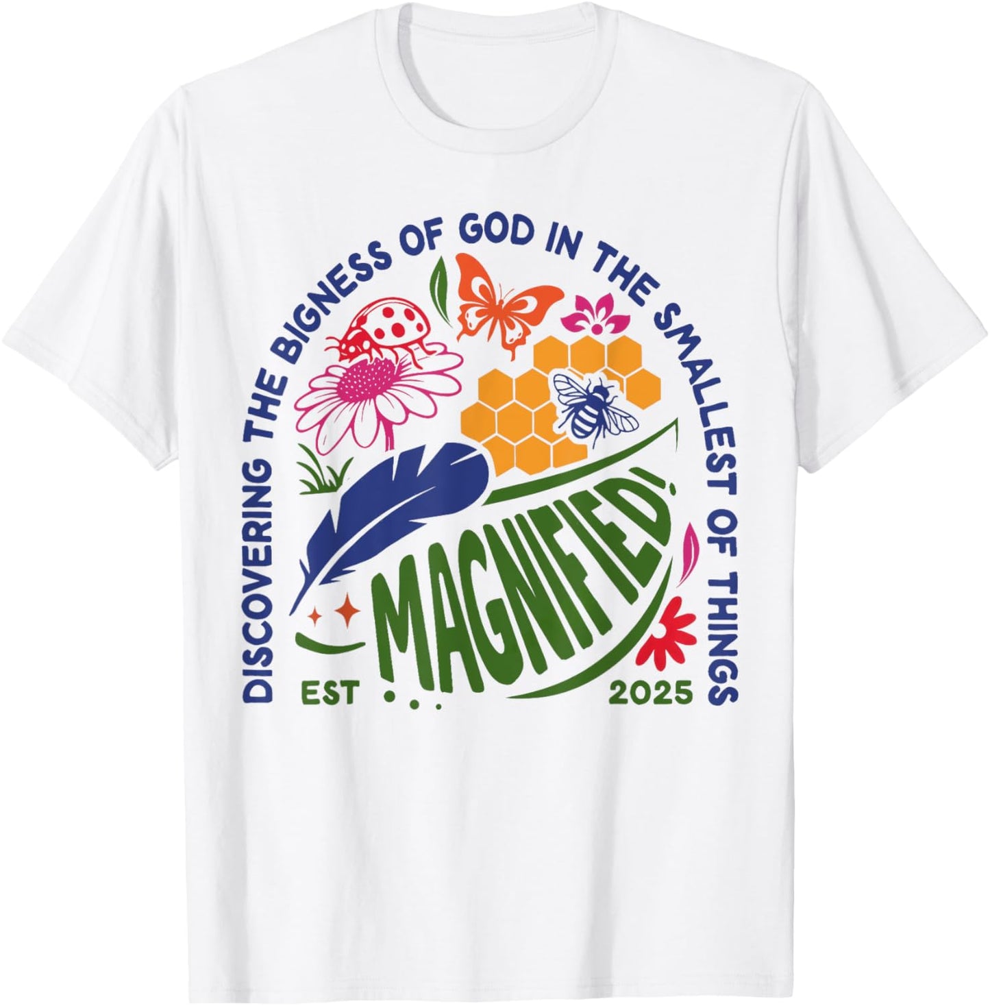Magnified VBS 2025 Discovering the Bigness of God Christian T-Shirt