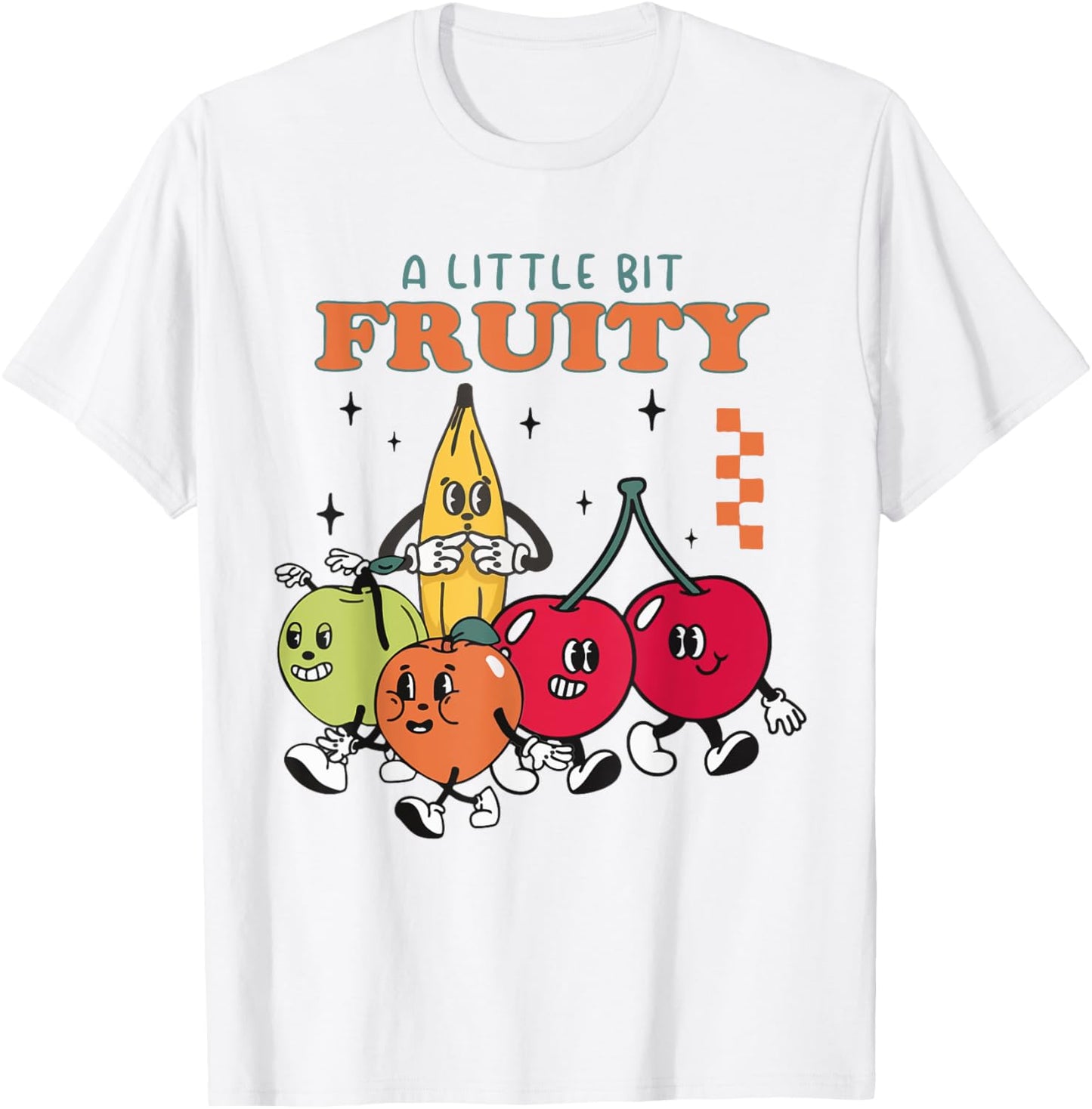 Retro Cute Gay Pride Month LGBTQ Lesbian A Little Bit Fruity T-Shirt