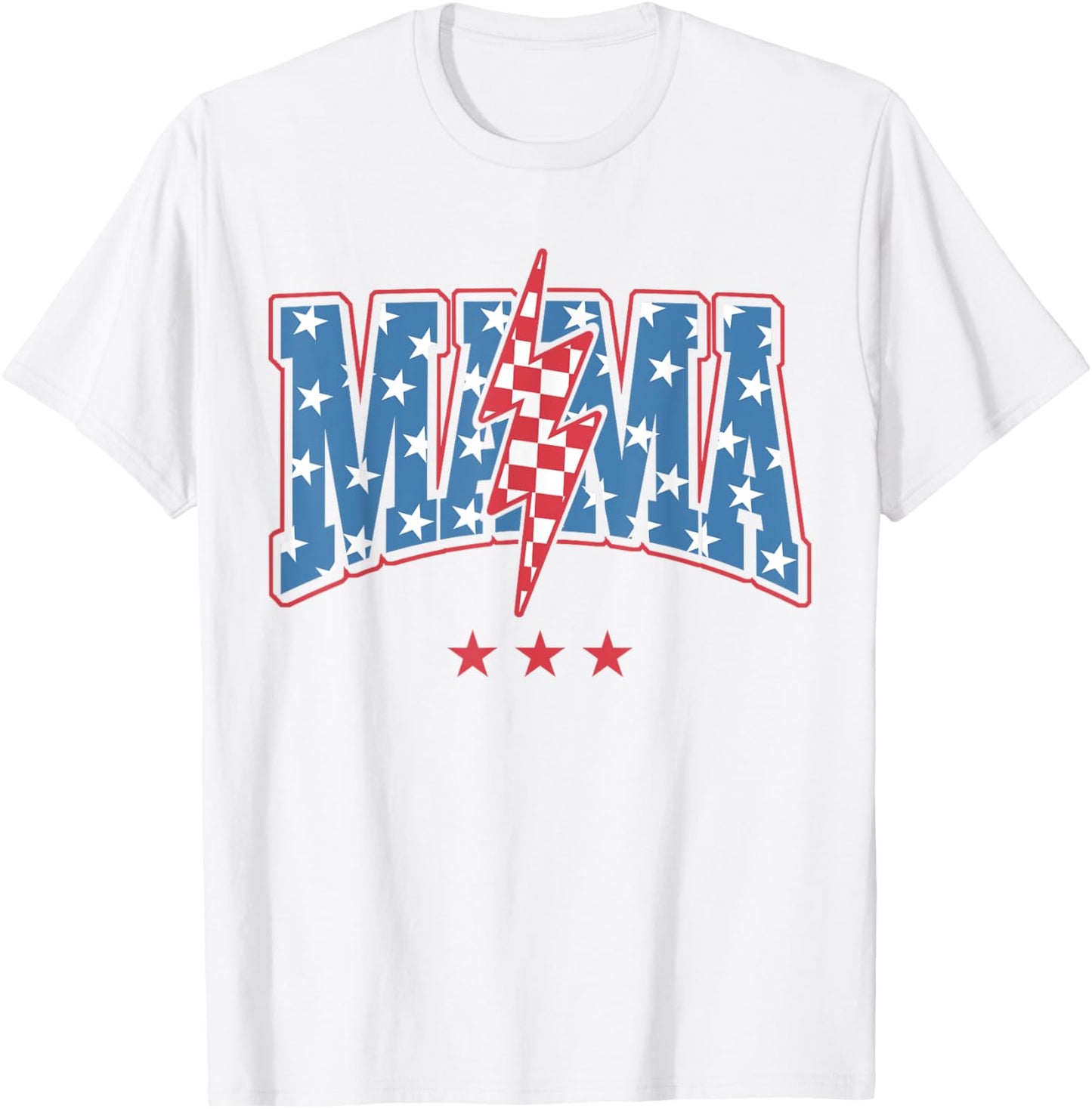 Retro Mama Dada Mini 4th Of July American Family Matching T-shirt
