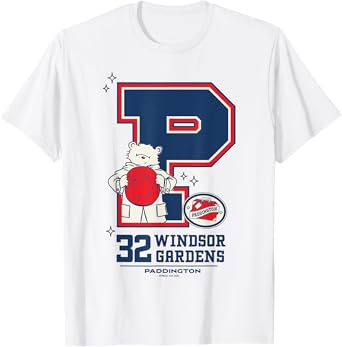 Paddington Bear 32 Windsor Gardens College Sports P T-Shirt