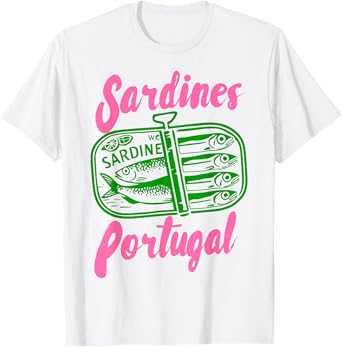 Sardines Tinned Fish Retro Vintage Portugal Sardines T-Shirt