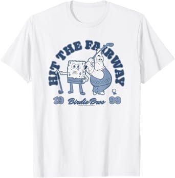 SpongeBob SquarePants Golf Hit The Fairway 1999 Retro T-Shirt