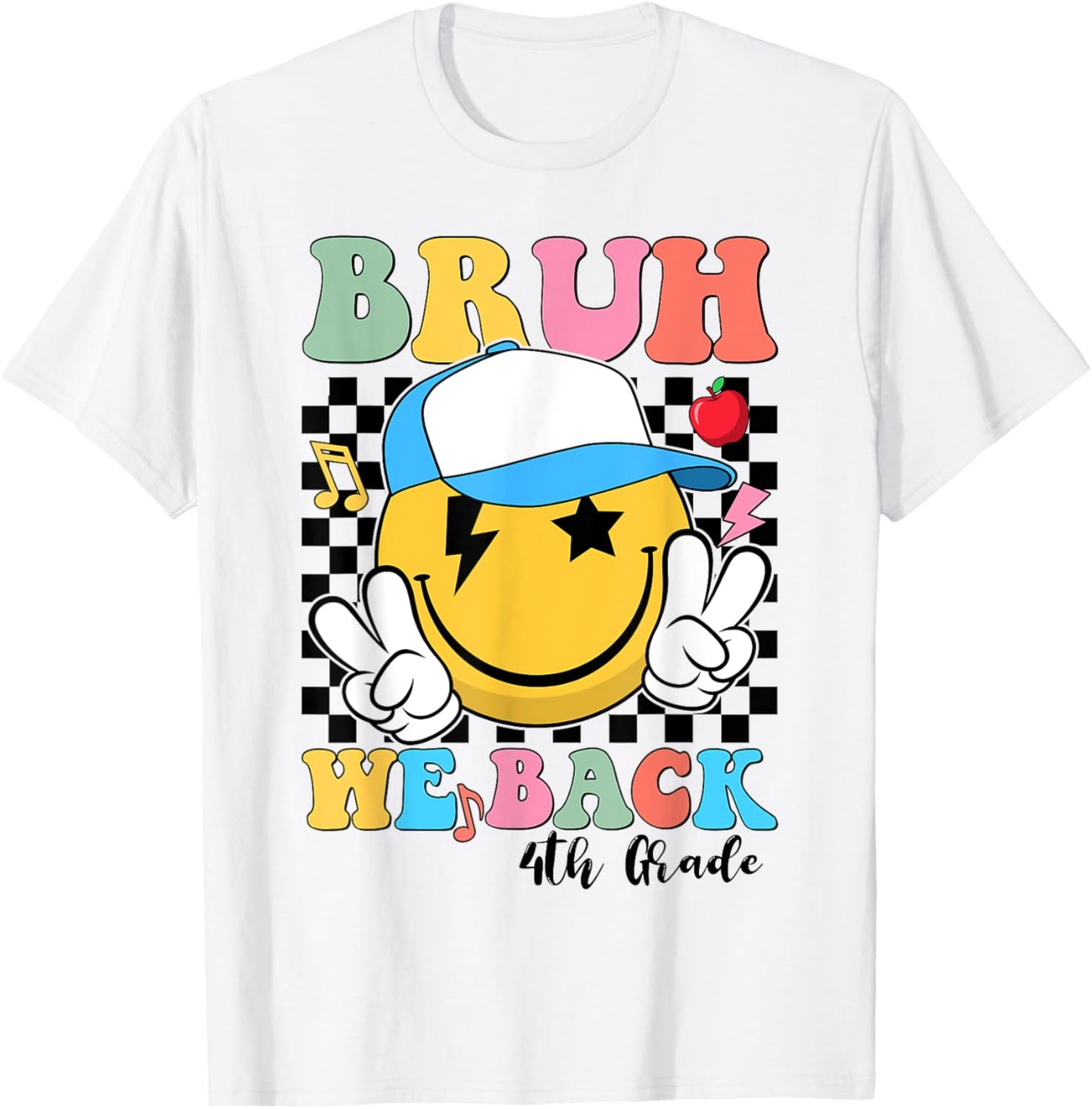Bruh We Back 4th Grade Teacher Student Team Back To School Tee by TeeBrew