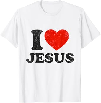 I Heart Jesus Christ Apparel Christian T-Shirt