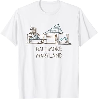 Baltimore National Aquarium Maryland T shirt Tshirt tee T-Shirt