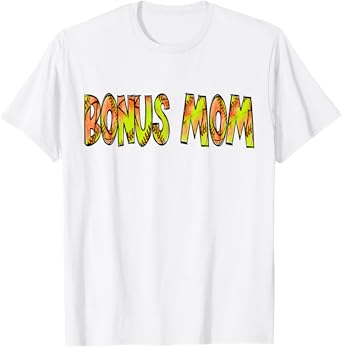 Bonus Mom Of Both Half Basketball Softball Birthday Boy T-Shirt